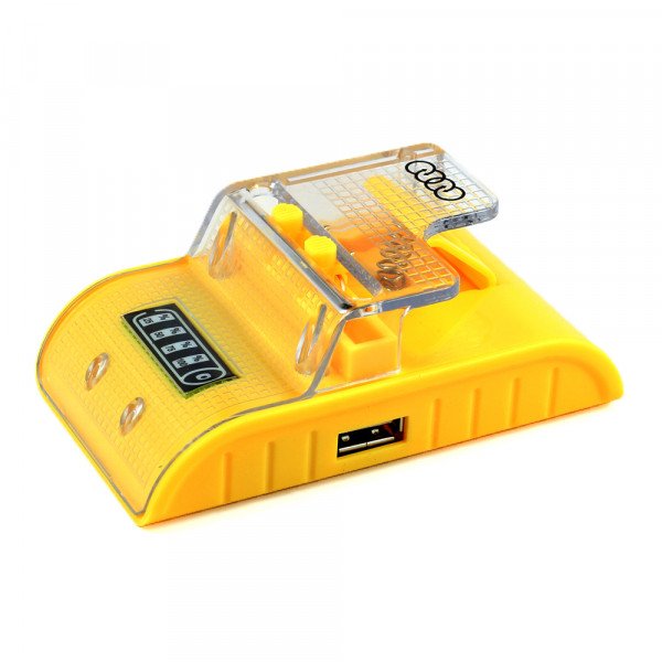 Wholesale Smart USB Universal Battery Charger Curve (Yellow)